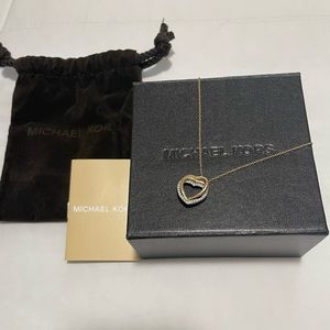 Michale Kors Love Necklace Adjustable Chain (16-18in)